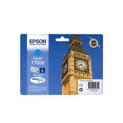 Epson Big Ben T7032 DURABrite Ultra Ink, High Yield Ink Cartridge, Cyan Single Pack, C13T70324010